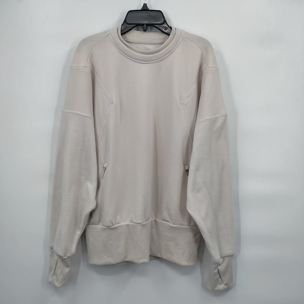TAHARI SPORT Women's Oversized Sweater Cream Medium